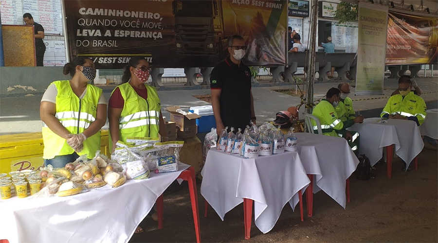 Rota do Oeste, Sest Senat e Rumo se unem por caminhoneiros e contra COVID-19 em Rondonópolis 1