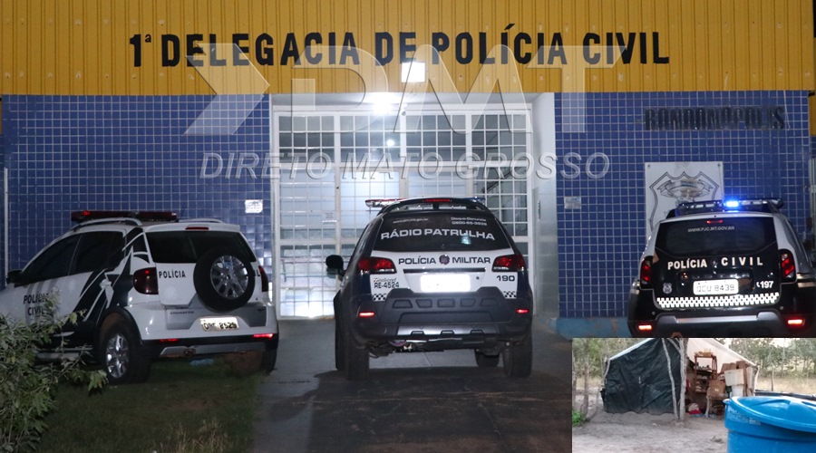 Homem comparece a 1º DP se apresenta para os policiais e confessa ter matado amigo em barraco no assentamento Carimã 1