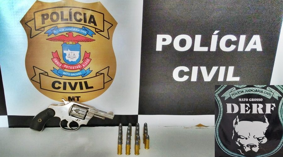 Derf tira de circulação mais uma arma de fogo e prende em flagrante o dono do revólver 1