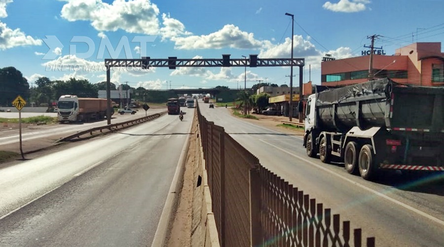 Passarela na BR 364 próximo ao viaduto em Rondonópolis começa a ser instalada nesta sexta-feira 1