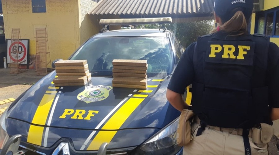 PRF apreende 14,2kg de maconha em Barra do Garças/MT 1