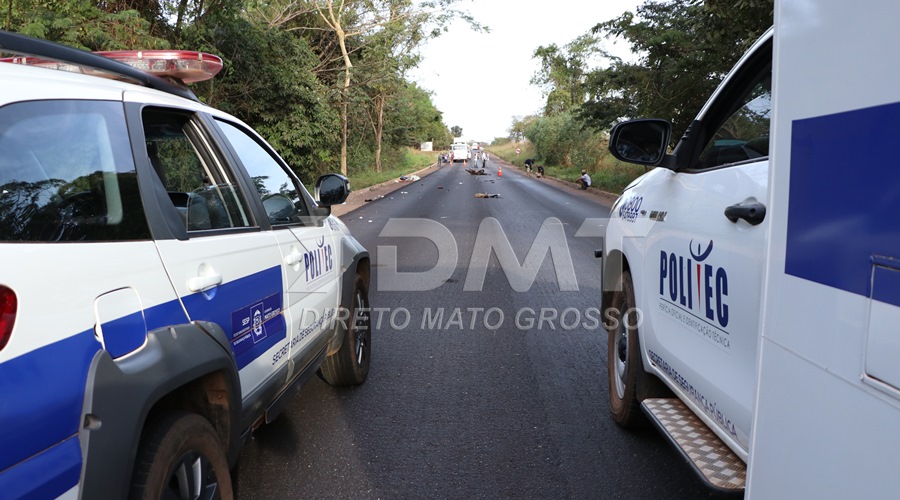 Colisão moto contra carreta tira a vida de Jovem de 18 anos na BR 364 saída de Rondonópolis para Pedra Preta 1