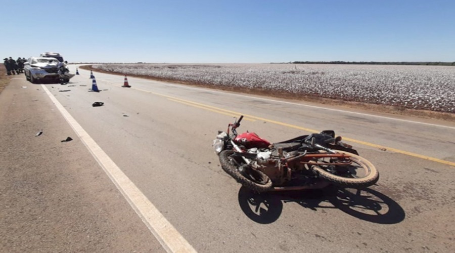 Idoso de 69 anos morre após colisão entre moto e carro no interior de MT 1