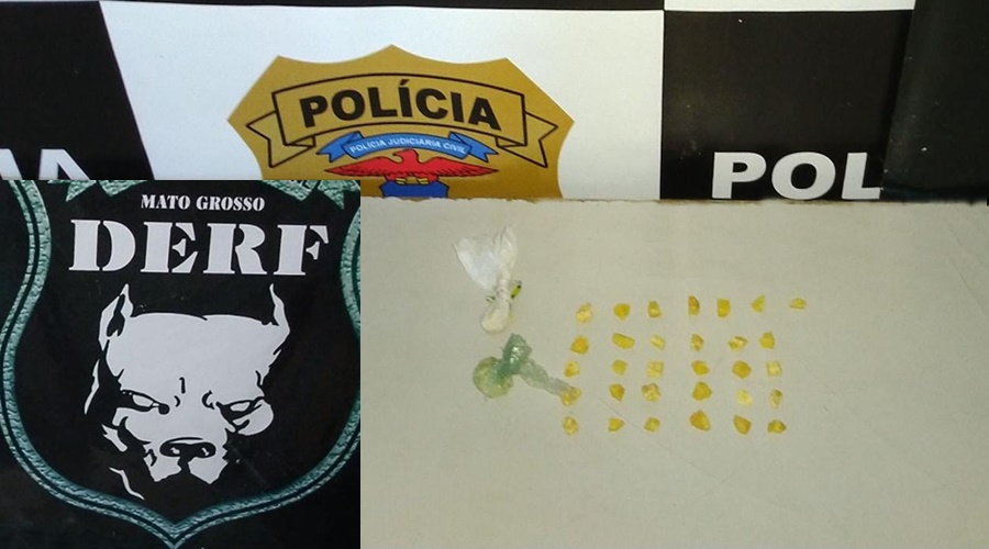 Derf prende suspeito de tráfico de drogas em flagrante na área central de Rondonópolis MT 1