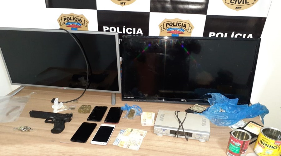 Polícia Civil prende dois e fecha boca de fumo em Confresa 1