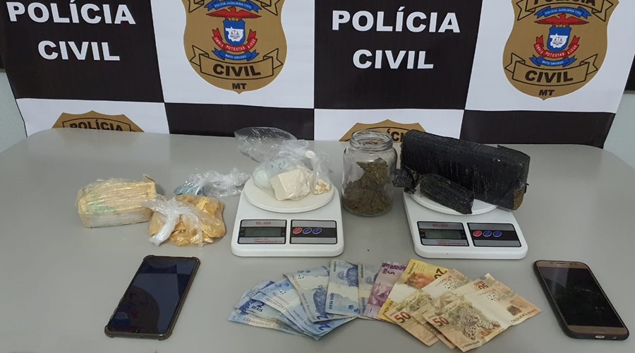 Suspeitos de tráfico que usavam carro de aplicativo como delivery foram presos pela Polícia Civil 1