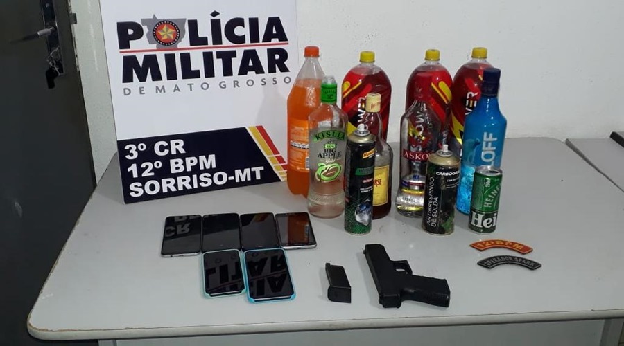 PM prende seis em festa clandestina e apreende solvente à base de solda consumido como droga 1