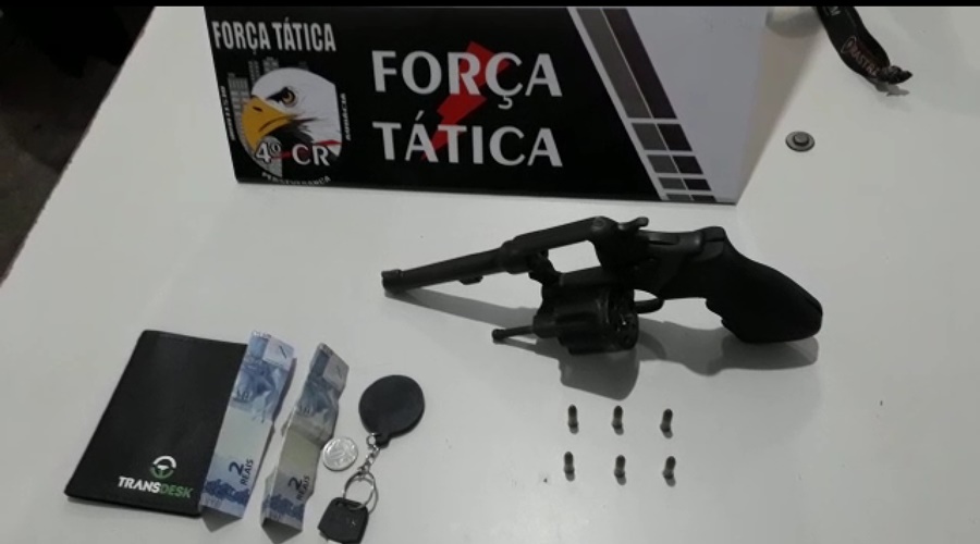 Força Tática não brinca em serviço e apreende arma de fogo carregada 1