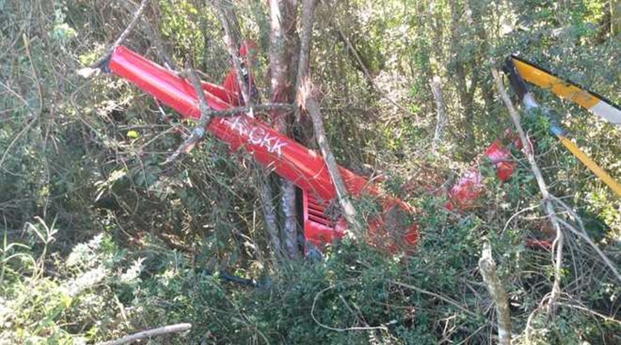 Helicóptero que transportava droga cai em região de mata de Ibiúna, interior de SP; não houve vítimas 1