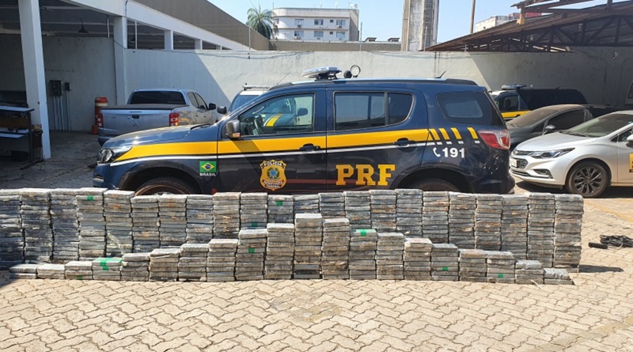 557 kg de cloridrato de cocaína e prejuízo de R$70 milhões ao narcotráfico em apreensão da PRF 1