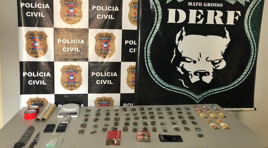 Em uma ação continua de investigações DERF derruba mais uma boca de fumo em Rondonópolis 1