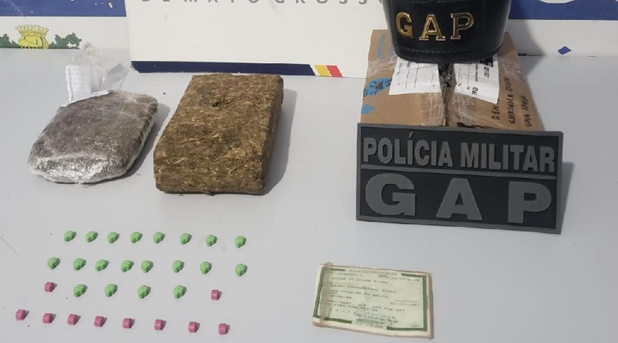 Polícia Militar prende suspeito com ecstasy após entrega de caixa com maconha 1