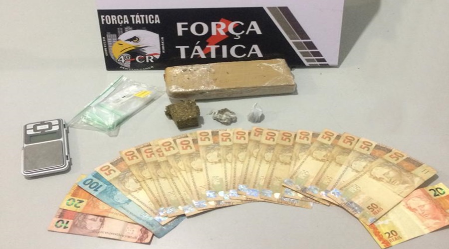 Força Tática prende homem suspeito de trafico de drogas no bairro Mathias Neves e apreende mais de meio quilo de maconha 1