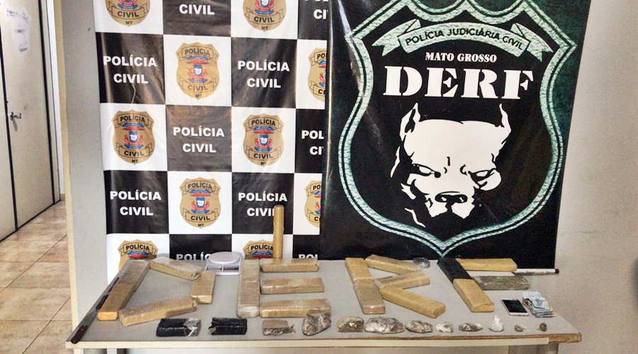 Derf prende traficante responsável pela distribuição de drogas em cinco bairros de Rondonópolis e apreende 21 tabletes de maconha 1