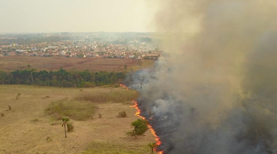 Bombeiros controlam incêndio e prendem em flagrante suspeito em Tangará da Serra 1