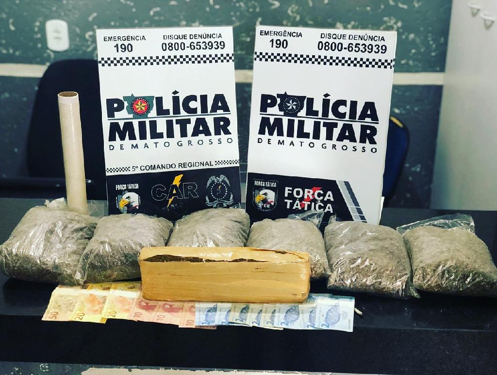 Suspeito com passagens por tráfico é preso com "super maconha" em Barra do Garças 1