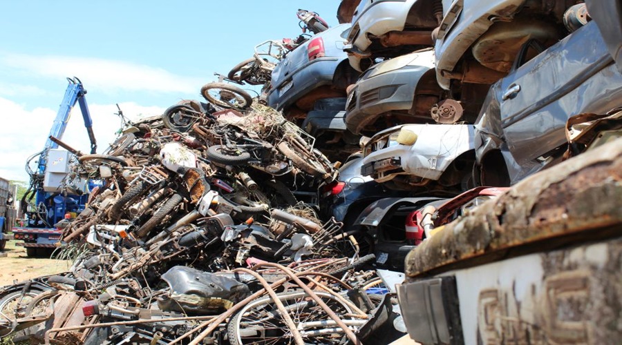 Detran-MT recicla mais de 6 mil veículos inservíveis neste ano 1