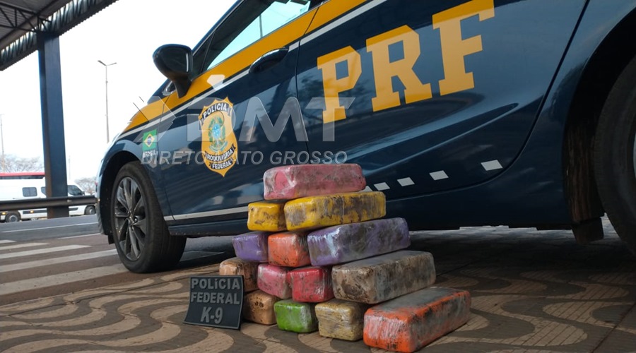 PRF e PF prendem mulher e apreendem 23 Kg de maconha no posto 201 em Rondonópolis 1