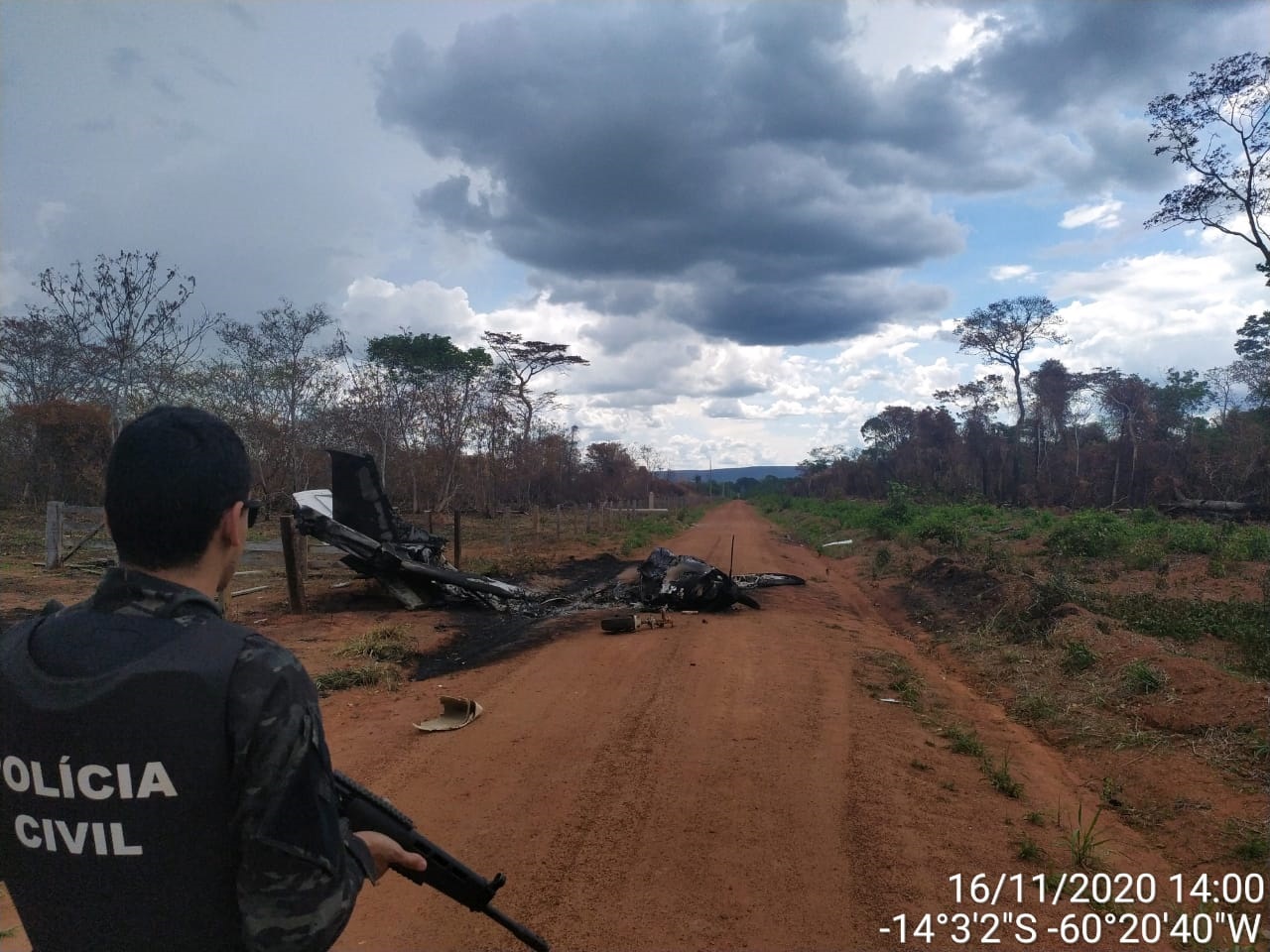 Polícia Civil investiga se aeronave boliviana em Vila Bela que caiu transportava pasta base 1