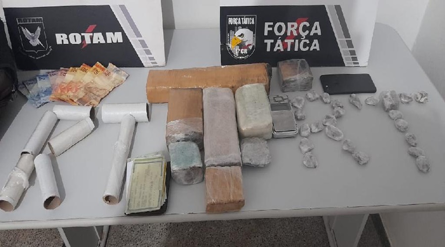 Rotam prende 3 e apreende arma e droga durante operação em Cuiabá e Várzea Grande 1