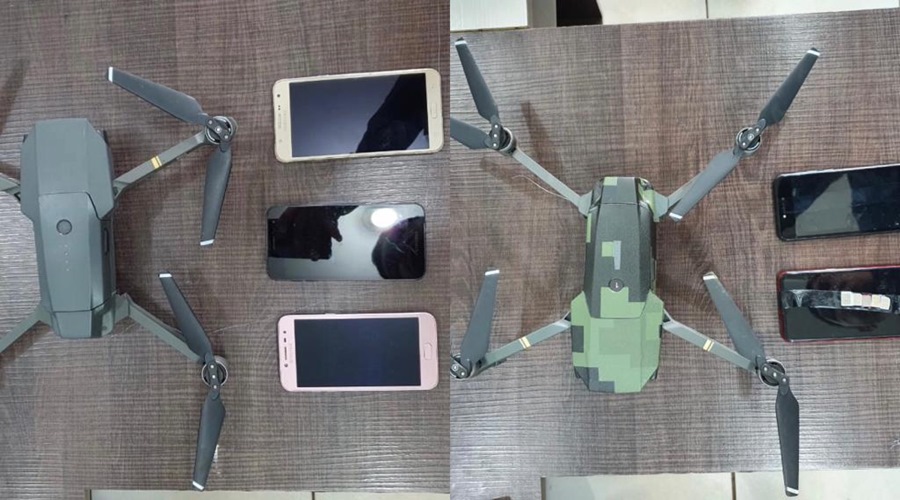 Polícia penal apreende dois drones com celulares, chips e drogas na Mata Grande 1