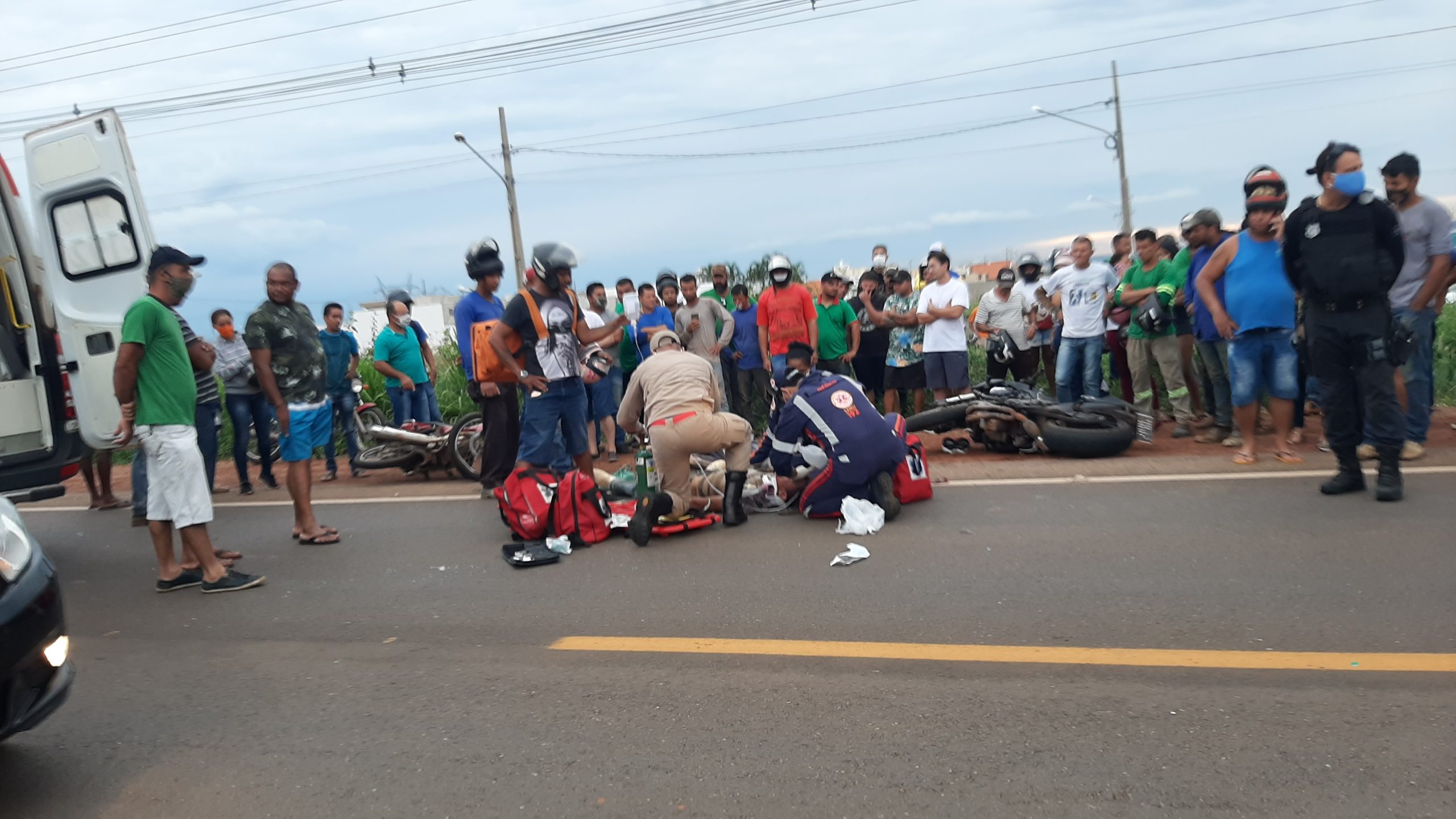 Colisão frontal entre duas motos no Anel Viário deixa um morto e dois gravemente feridos 1