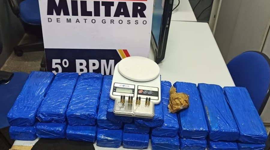 Polícia Militar apreende grande quantidade de droga no parque dos Lírios em Rondonópolis e suspeito foge 1