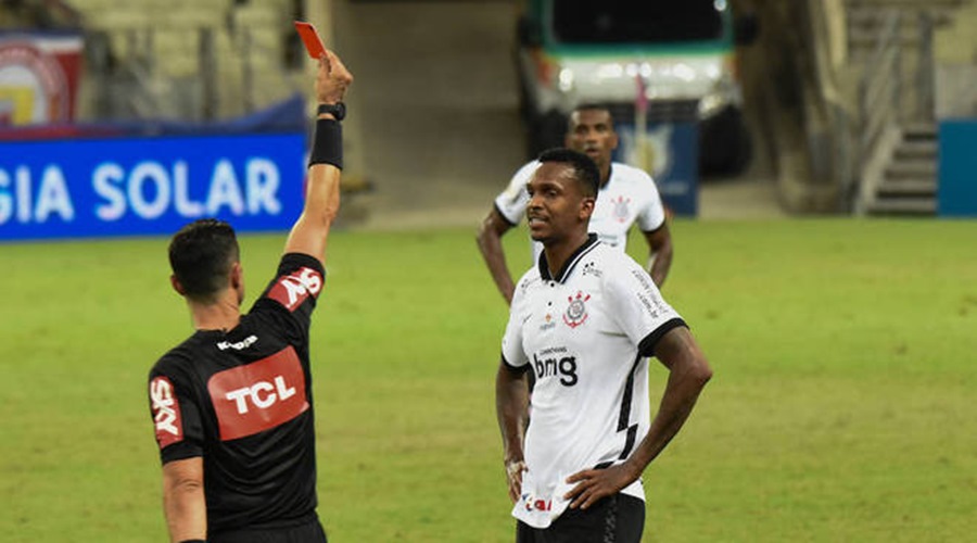 Jô é expulso, e Corinthians empata com Fortaleza pelo Brasileirão 1