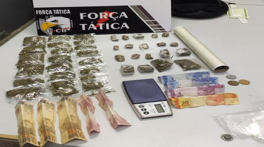 Em patrulhamento de rotina Força Tática fecha boca de fumo na região do Bairro Itamarati 1