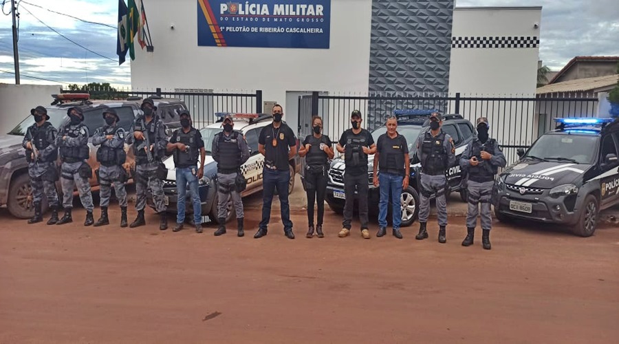 Polícias Civil e Militar deflagram operação integrada de combate à criminalidade em Ribeirão Cascalheira 1