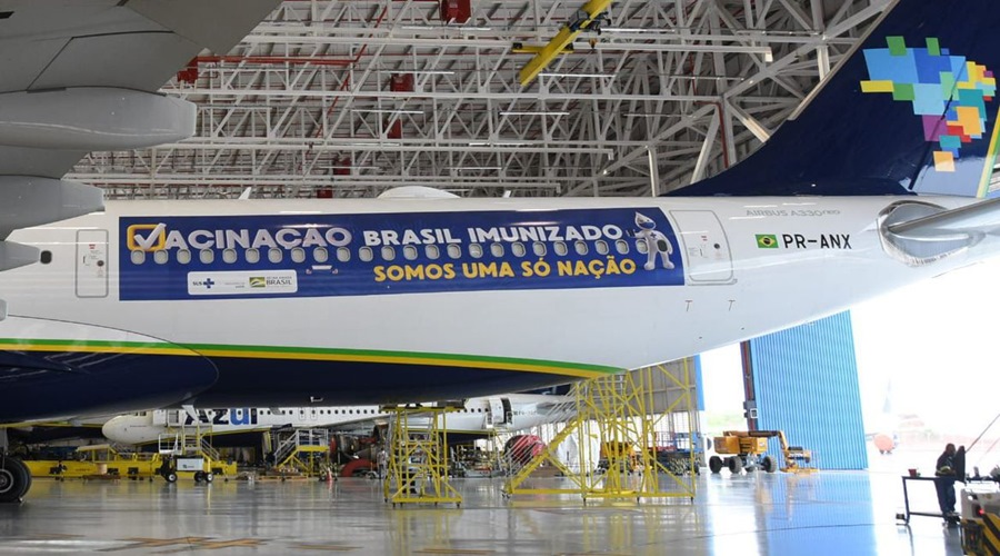 Avião que vai buscar vacinas na Índia decola hoje do Recife 1