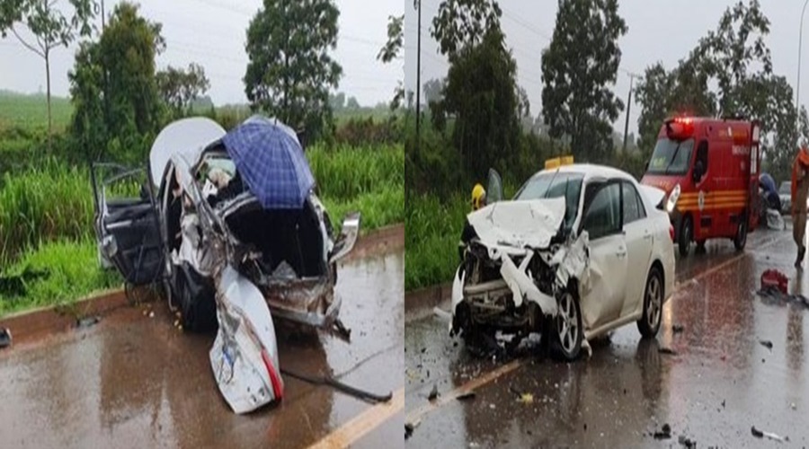 Colisão entre Civic e Toyota Corolla deixa duas vítimas fatais na BR-163 1