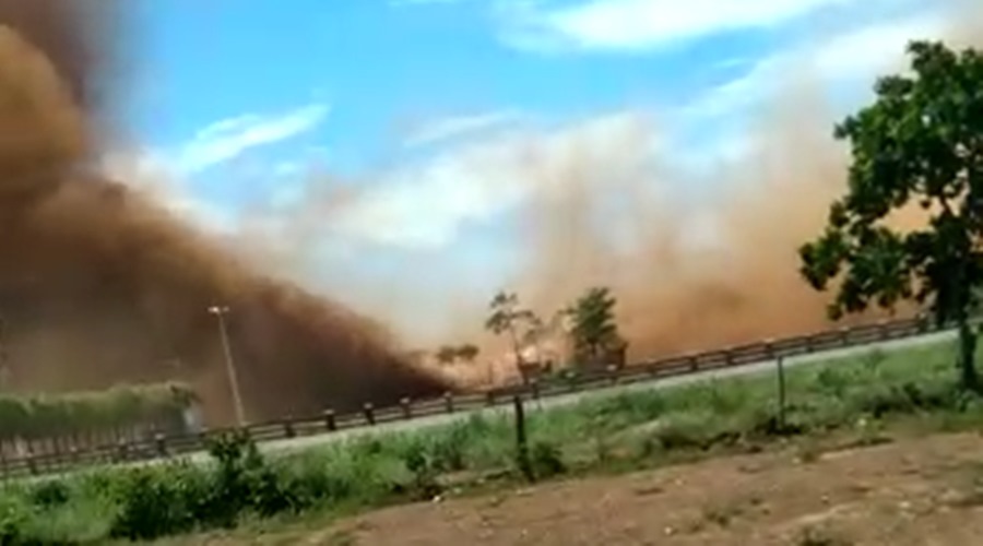 Gasoduto Brasil/Bolívia que passa as margens da BR-070 em MT explodiu na manhã deste sábado 1