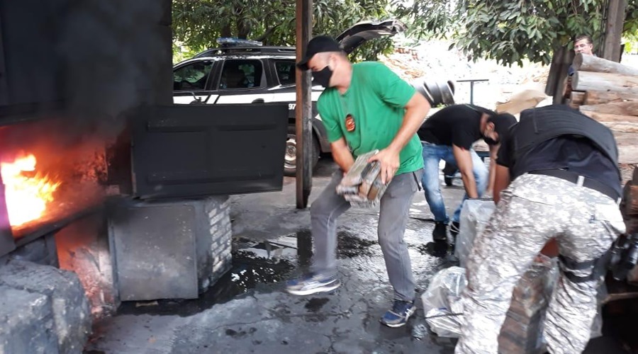 Polícia Civil incinera meia tonelada de entorpecentes apreendidos 1