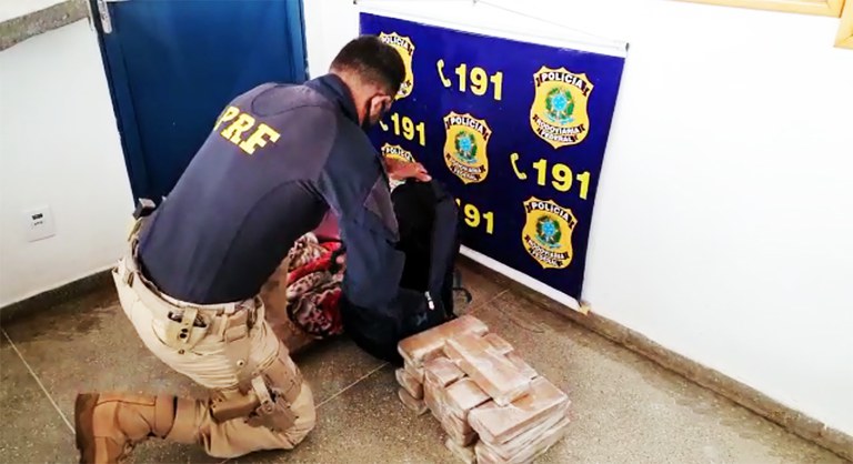 PRF apreende maconha sendo transportada em ônibus no município de Campo Verde-MT 1