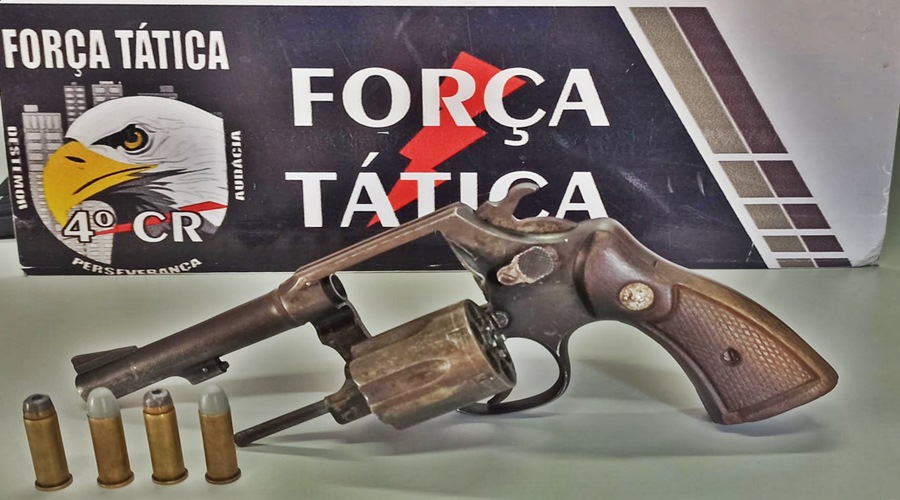 Força Tática apreende revolver em residência no bairro Altamirando em ROO 1