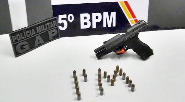 Policiais da GAP de Rondonópolis prende indivíduo com passagem por homicídio portando pistola roubada 1