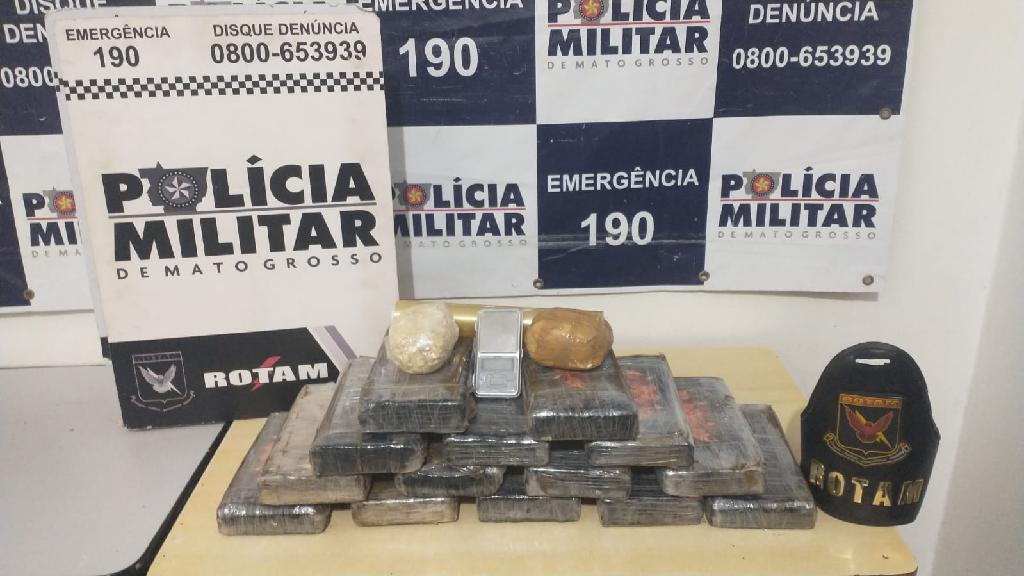 Batalhão Rotam prende suspeita com 15 kg de cocaína em Cuiabá 1