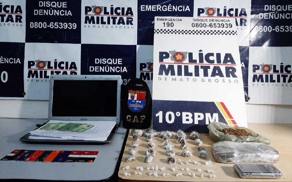 Homem é preso pela PM por tráfico de droga e golpes em site de vendas 1