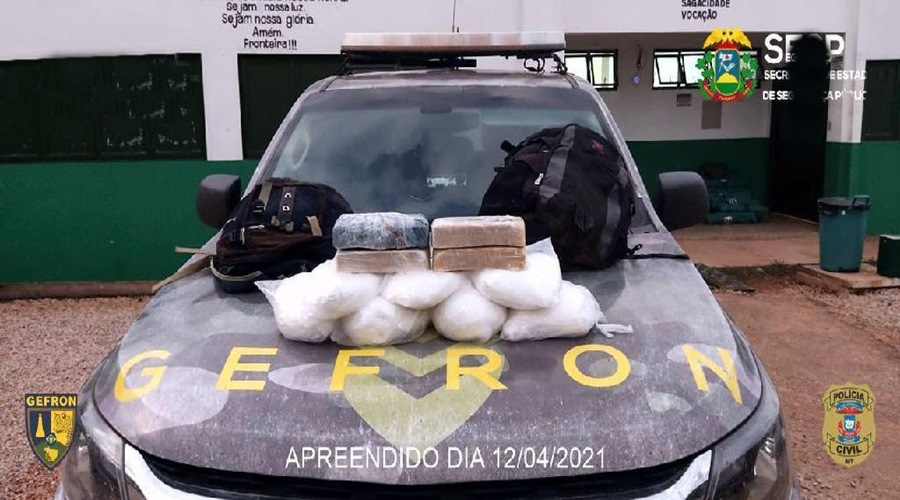 Grupo especial de fronteira em parceria com a PJC apreende cocaína e Ácido Bórico no interior de MT 1