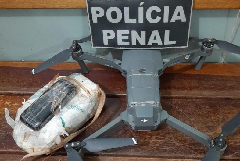 Drone carregado com drogas é apreendido na Penitenciária de Rondonópolis 1