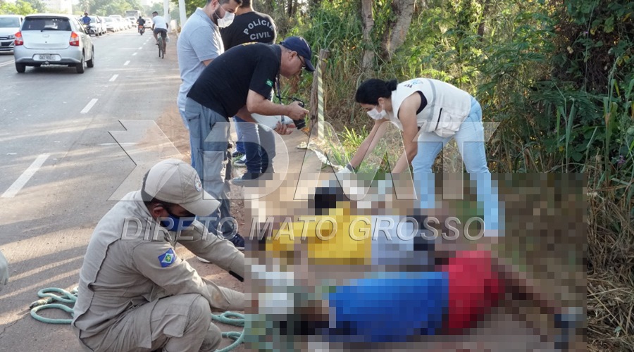 Corpos de dois homens foram encontrados em uma ribanceira após acidente na Vila Goulart em Rondonópolis 1