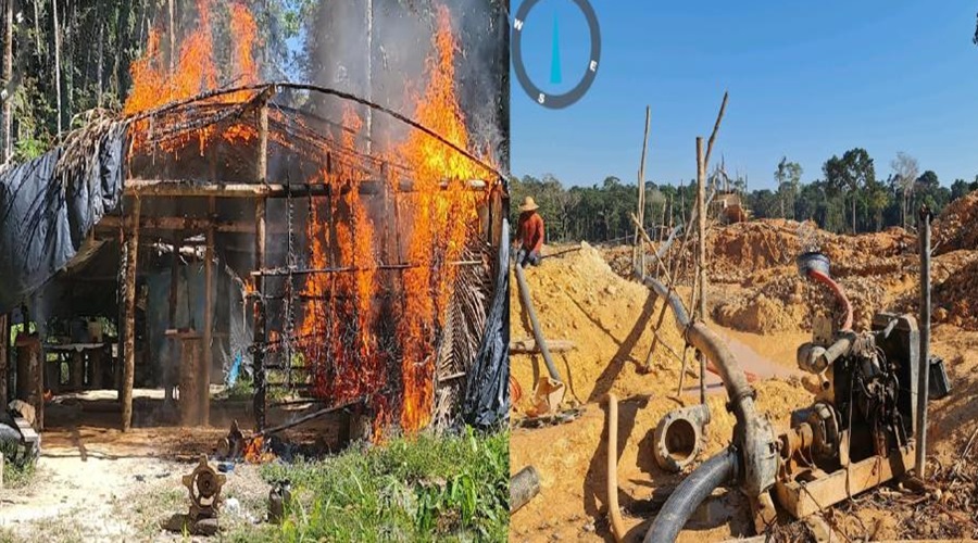 Batalhão Ambiental descobre garimpo ilegal, apreende maquinário e aplica multa de R$ 2,5 milhões 1