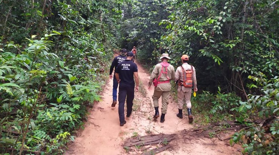 Polícia Civil e Corpo de Bombeiros procura Casal que desapareceu em uma mata em MT 1