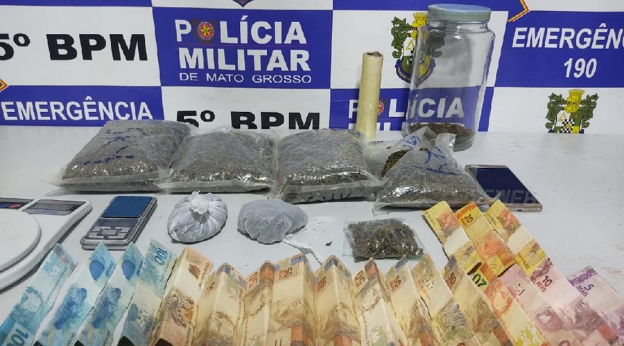 PM prende Rapaz de 19 anos com sacos de maconha dentro de seu quarto em Rondonópolis 1