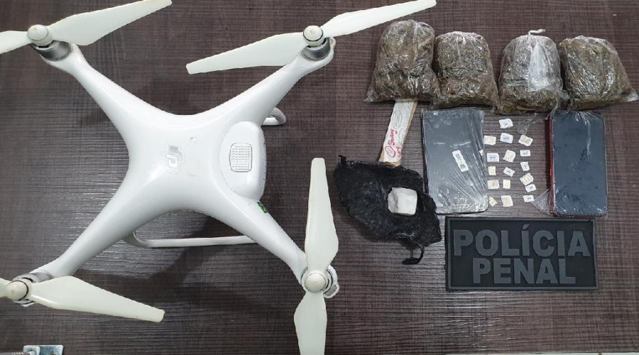 Policiais penais frustram entrada de drones na Penitenciária de Rondonópolis 1