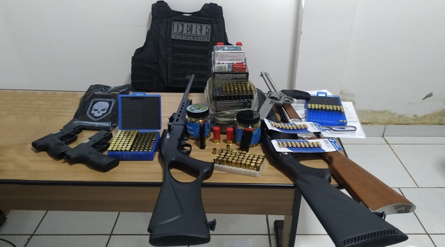 Policia Civil apreende armas e munições durante operação que apura ameaças de organização criminosa em área rural 1