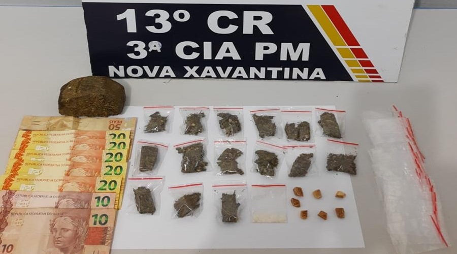 Menor envolvido em incêndio de viatura é pego com droga em Nova Xavantina 1