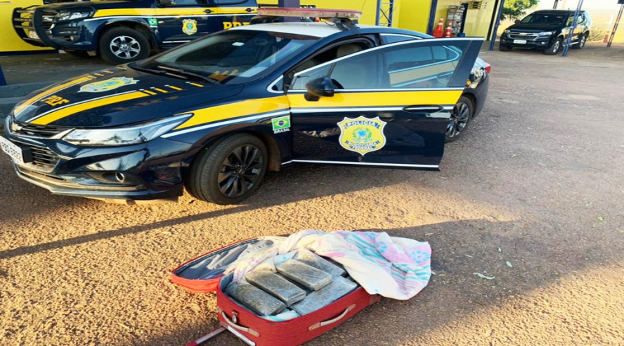 PRF apreende 19 kg de maconha sendo transportados em ônibus interestadual 1