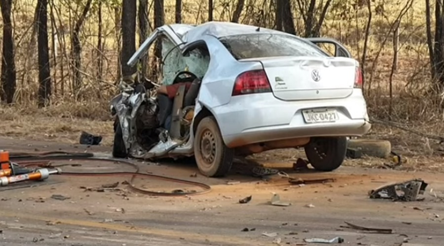 Colisão entre carreta e um automóvel Voyage deixa três mortos na MT 344 próximo a Dom Aquino 1